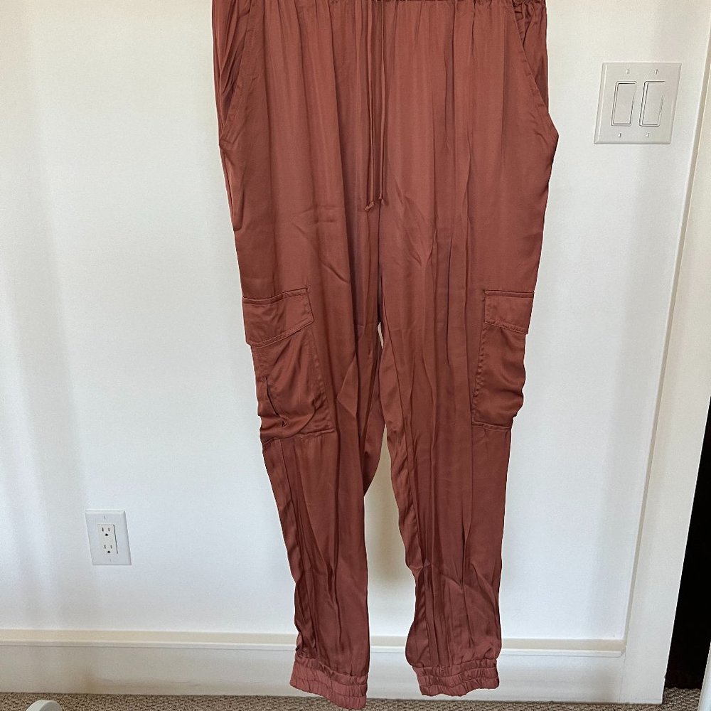Silk / satin Cargo Pants